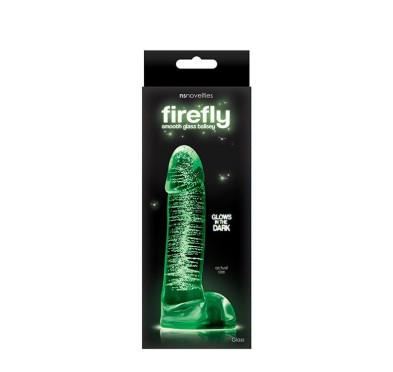 FIREFLY GLASS SMOOTH BALLSEY 4INCH DILDO